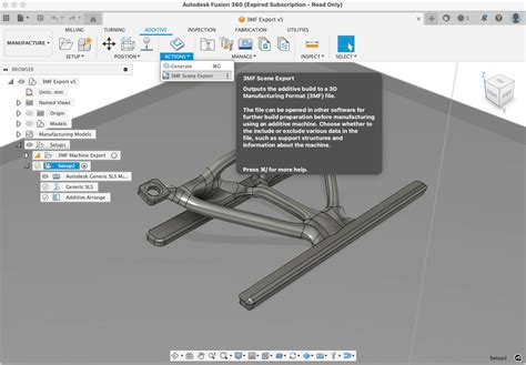 How to export Fusion 360 designs in a 3mf format .